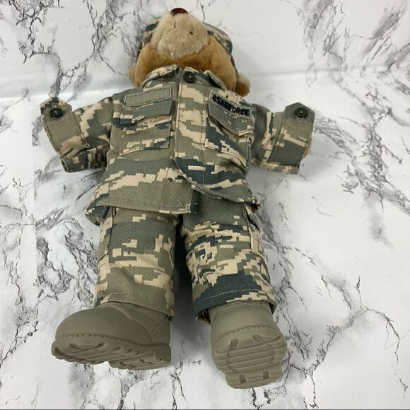 US Air Force Stuffed Bear Dressed in Camouflage - Picture 4 of 4